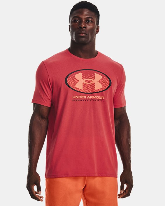 Men's UA Multi-Color Lockertag Short Sleeve in Red image number 0